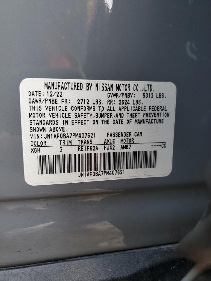 2023 NISSAN ARIYA ENGAGE VIN:JN1AF0BA7PM407621