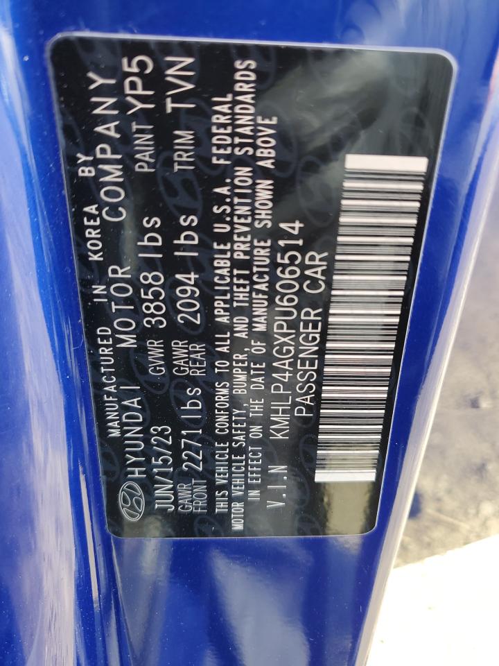 2023 HYUNDAI ELANTRA LIMITED VIN:KMHLP4AGXPU606514