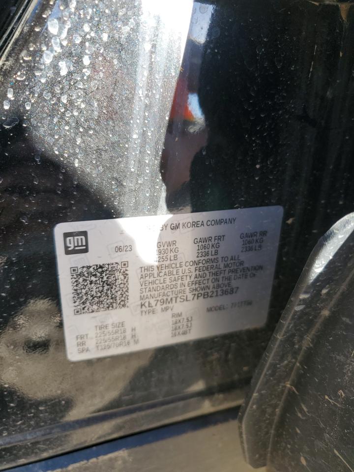 2023 CHEVROLET TRAILBLAZER RS VIN:KL79MTSL7PB213687