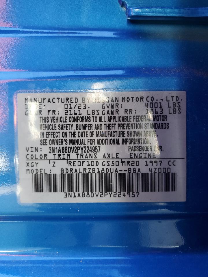 2023 NISSAN SENTRA SR VIN:3N1AB8DV2PY224957