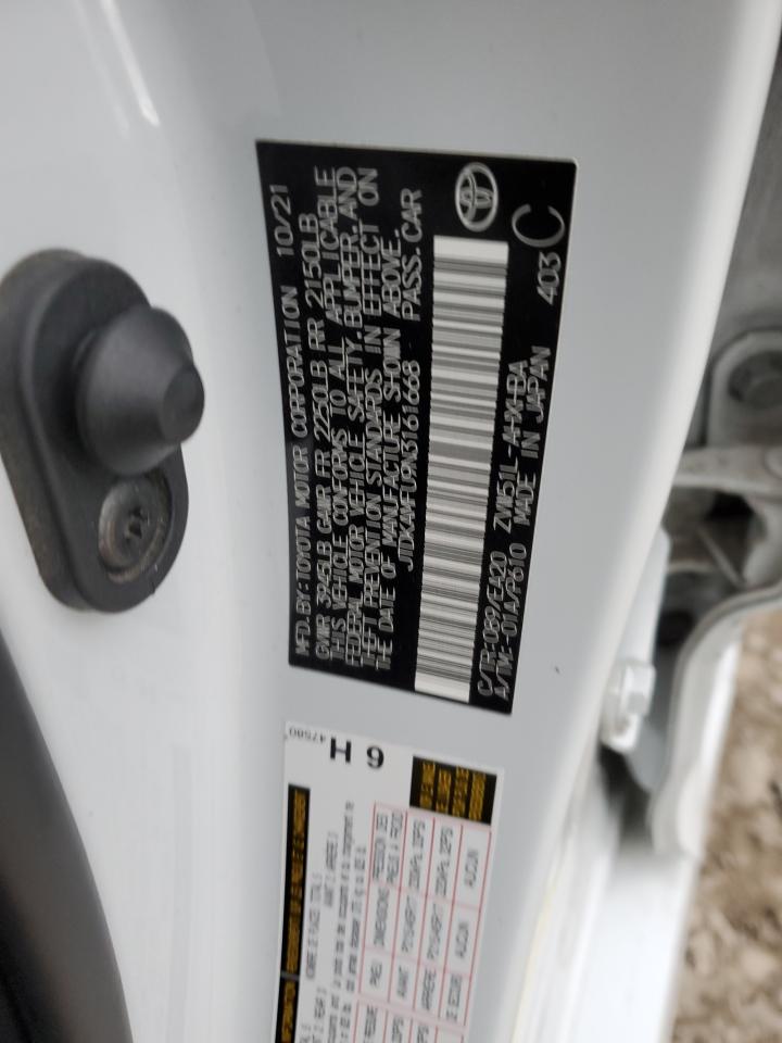 2022 TOYOTA PRIUS NIGHT SHADE VIN:JTDKAMFU9N3161668