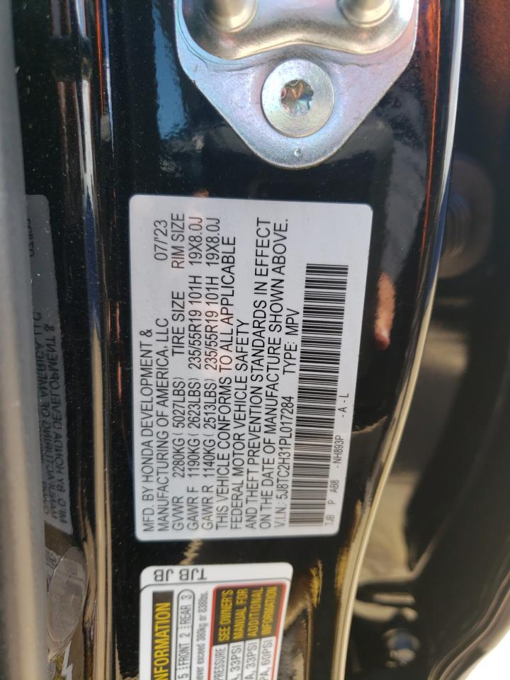 2023 ACURA RDX VIN:5J8TC2H31PL017284