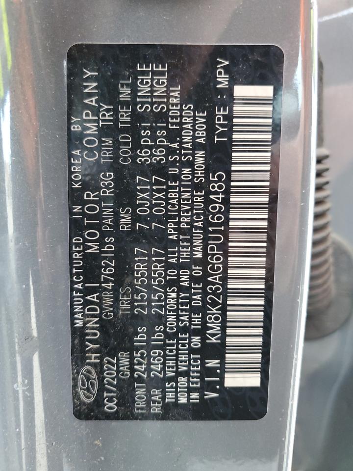 2023 HYUNDAI KONA SE VIN:KM8K23AG6PU169485