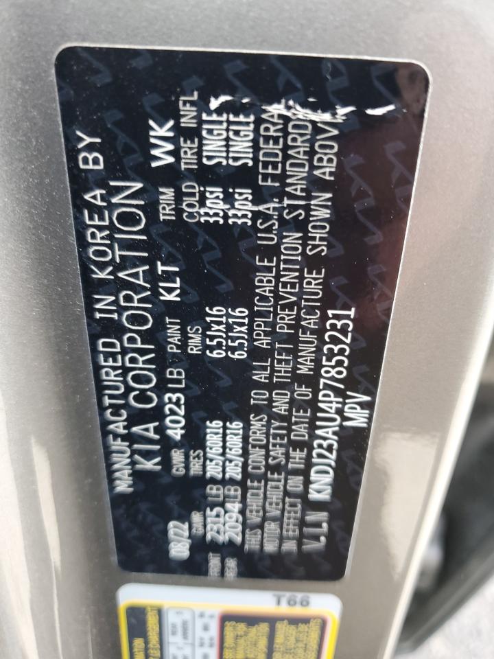2023 KIA SOUL LX VIN:KNDJ23AU4P7853231