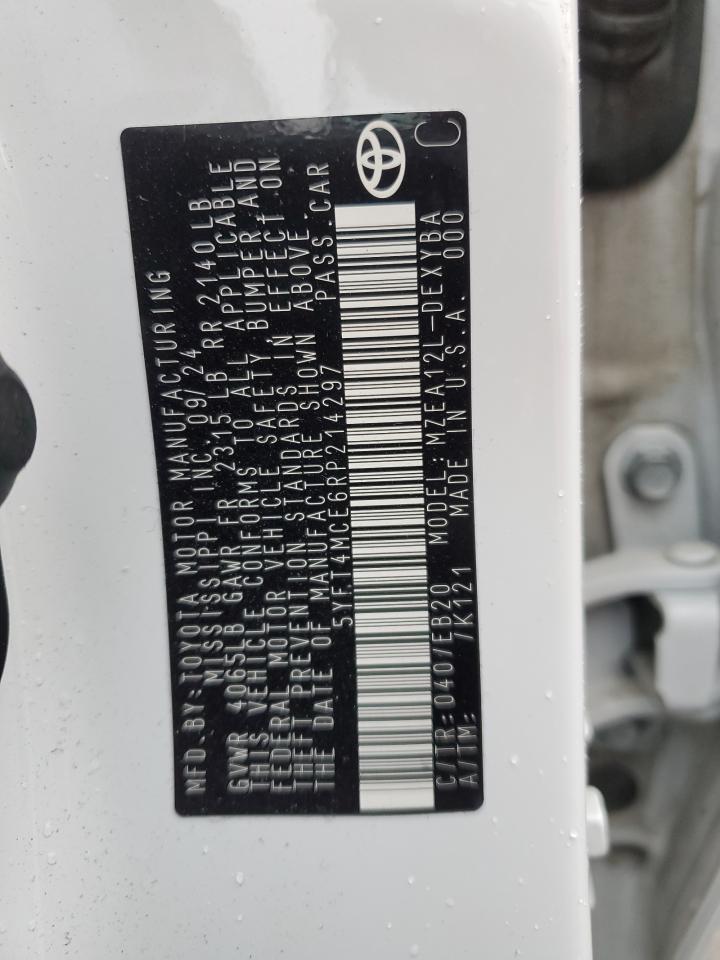 2024 TOYOTA COROLLA XSE VIN:5YFT4MCE6RP214297