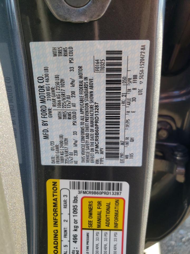 2023 FORD BRONCO SPORT BIG BEND VIN:3FMCR9B60PRD13287