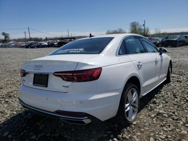 2021 AUDI A4 PREMIUM VIN: WAUDAAF4XMN004741