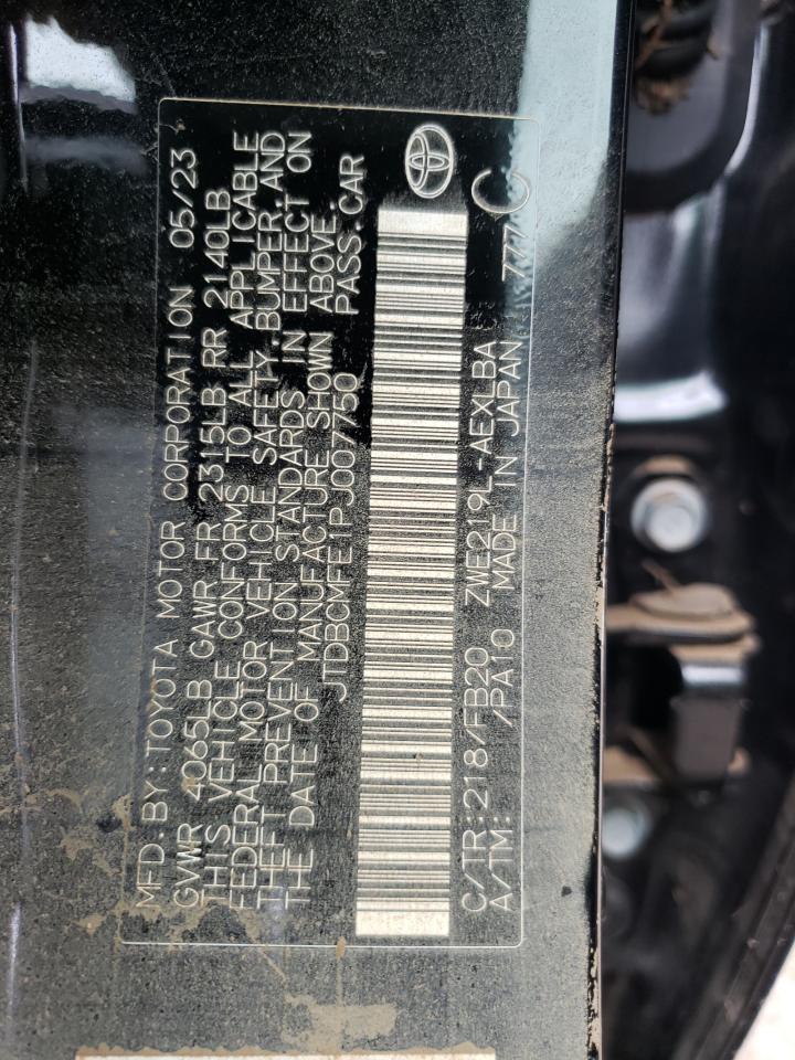 2023 TOYOTA COROLLA LE VIN:JTDBCMFE1PJ007750