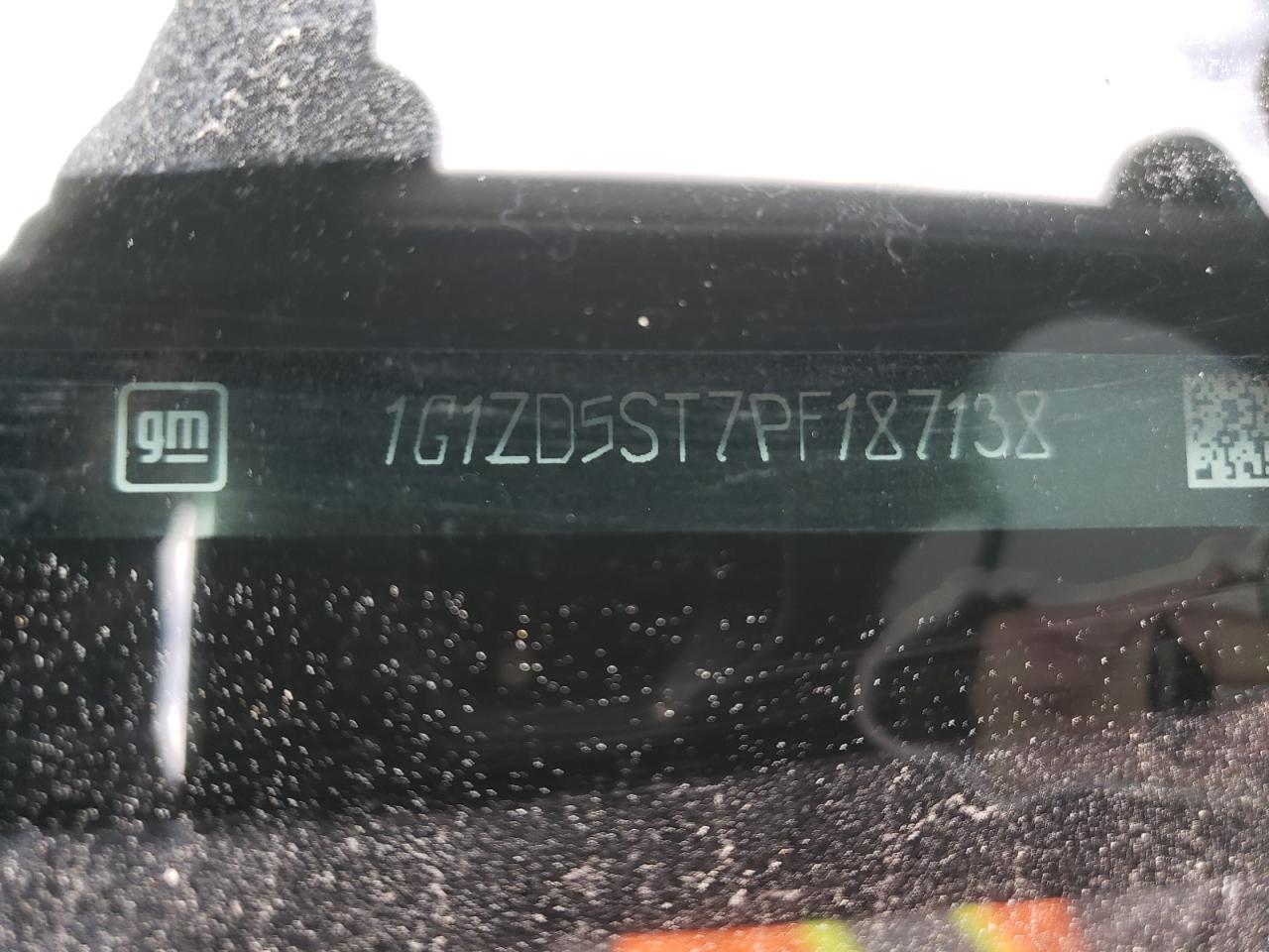 2023 CHEVROLET MALIBU LT VIN:1G1ZD5ST7PF187138