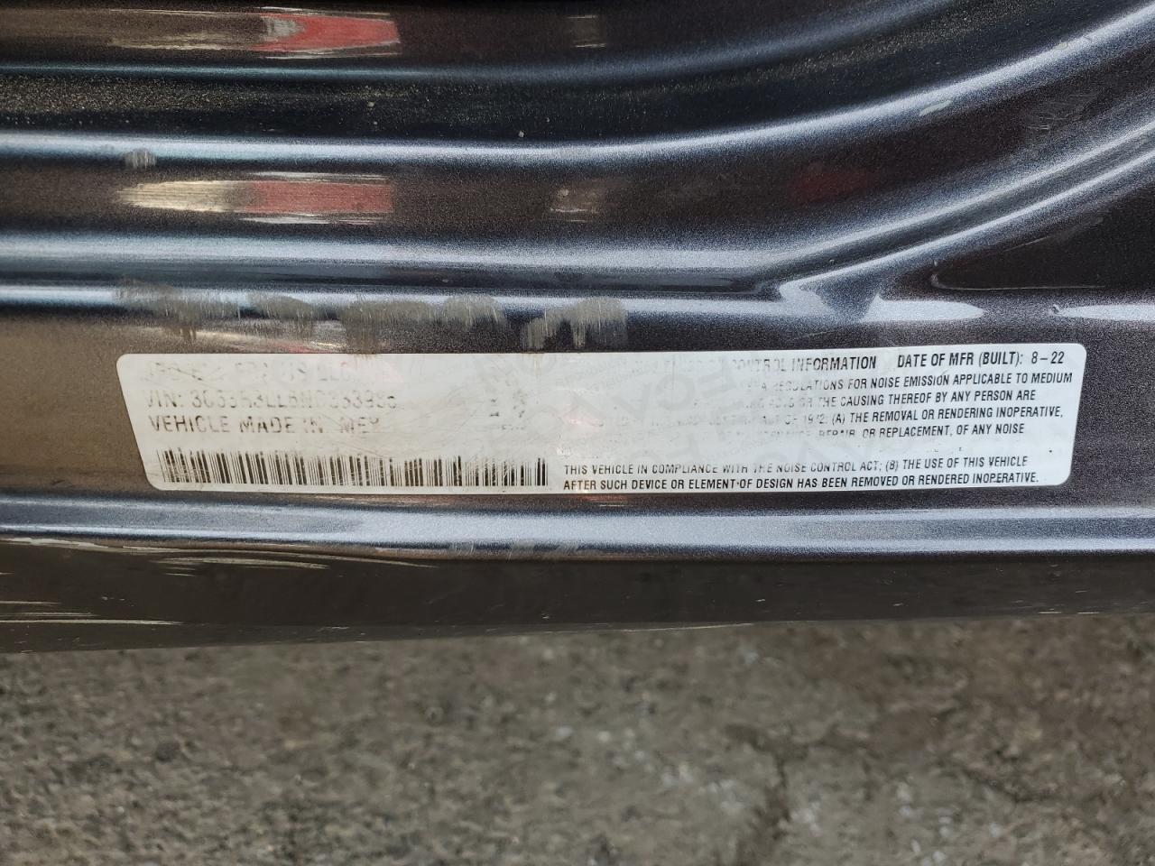 2022 RAM 3500 BIG HORN/LONE STAR VIN:3C63R3LL6NG333985