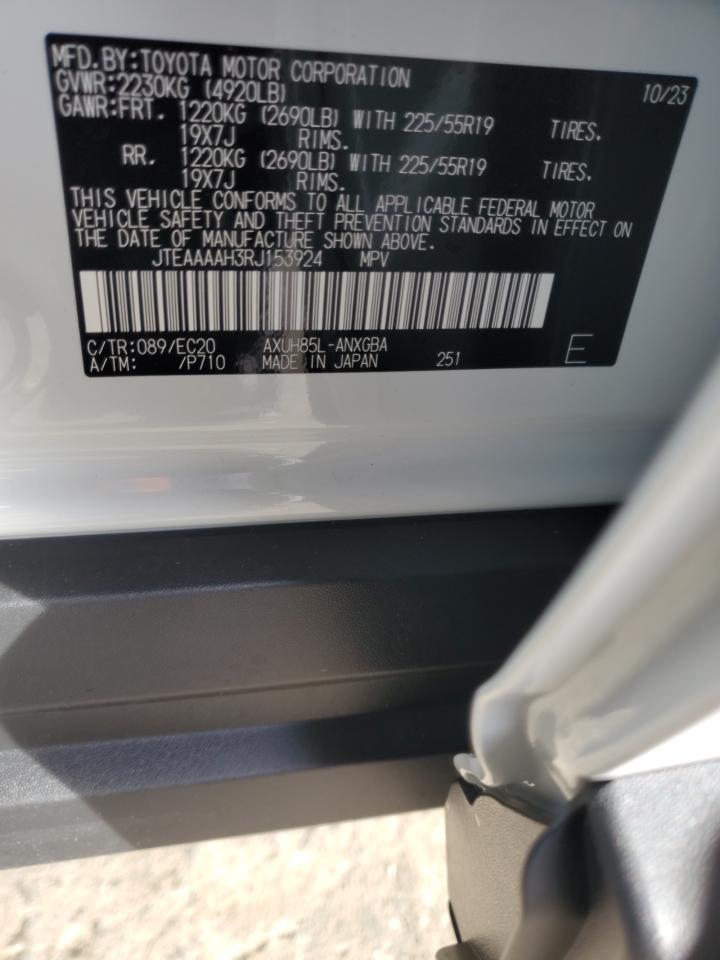 2024 TOYOTA VENZA LE VIN:JTEAAAAH3RJ153924