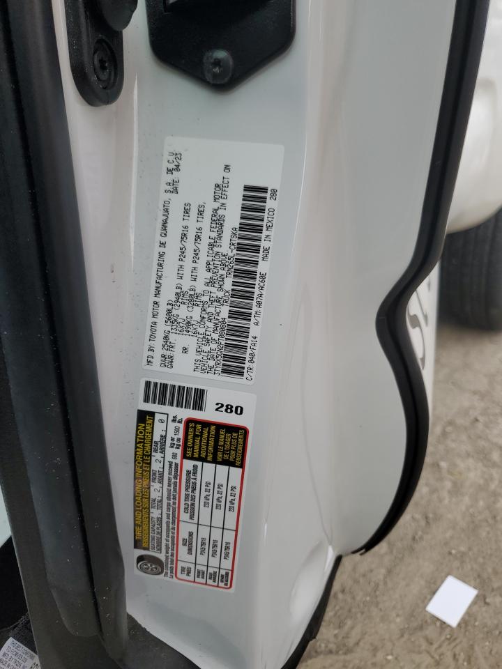 2023 TOYOTA TACOMA ACCESS CAB VIN:3TYRX5GN2PT080804