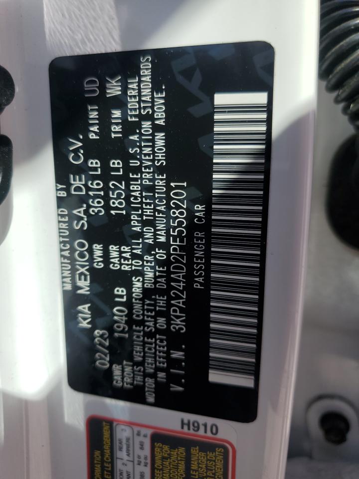 2023 KIA RIO LX VIN:3KPA24AD2PE558201