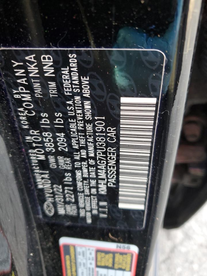 2023 HYUNDAI ELANTRA SEL VIN:KMHLM4AG7PU381901
