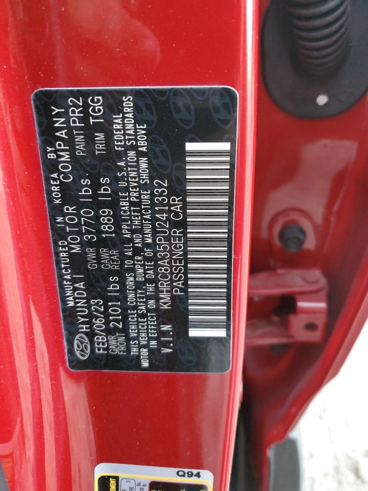 2023 HYUNDAI VENUE SEL VIN:KMHRC8A35PU241332