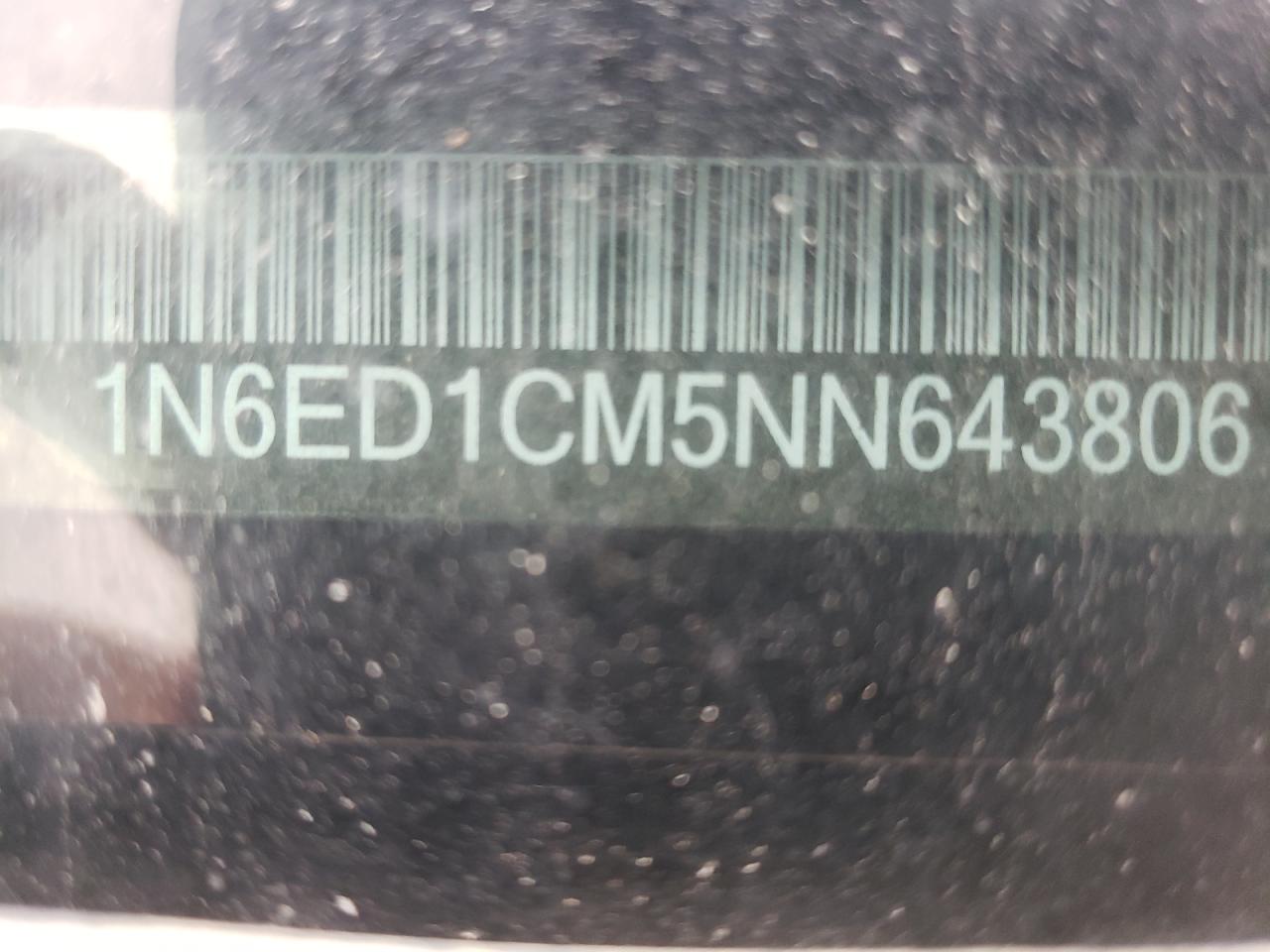 2022 NISSAN FRONTIER S VIN:1N6ED1CM5NN643806