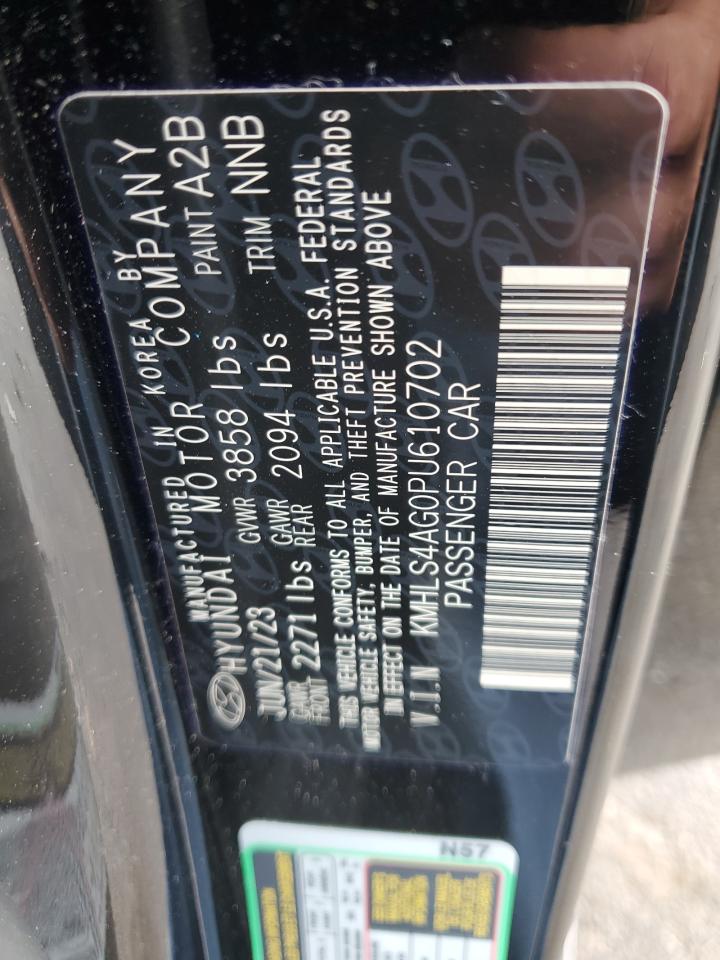 2023 HYUNDAI ELANTRA SEL VIN:KMHLS4AG0PU610702
