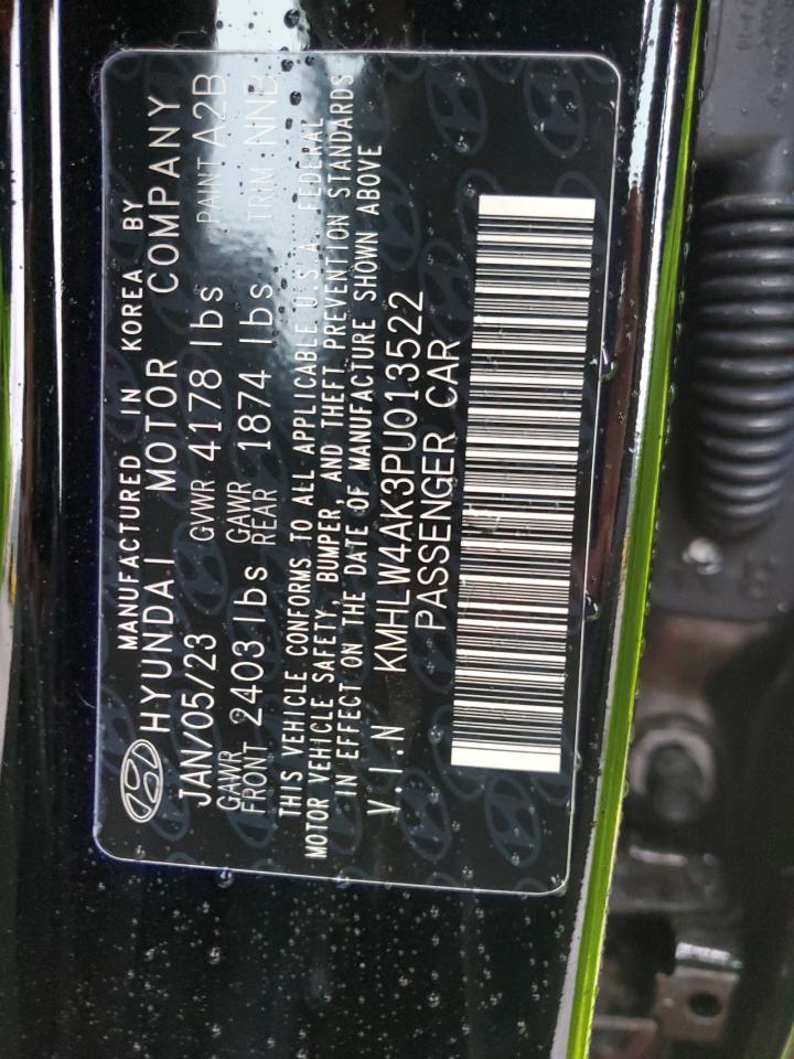 2023 HYUNDAI ELANTRA N VIN:KMHLW4AK3PU013522