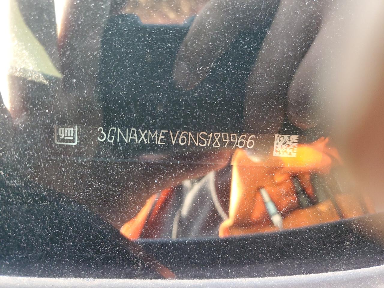 2022 CHEVROLET EQUINOX RS VIN:3GNAXMEV6NS189966