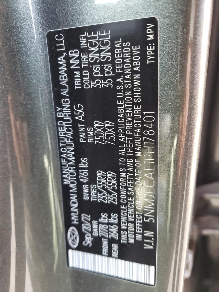 2023 HYUNDAI TUCSON LIMITED VIN:5NMJECAE1PH178401