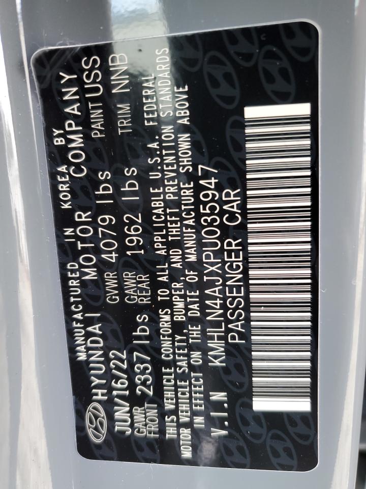 2023 HYUNDAI ELANTRA LIMITED VIN:KMHLN4AJXPU035947