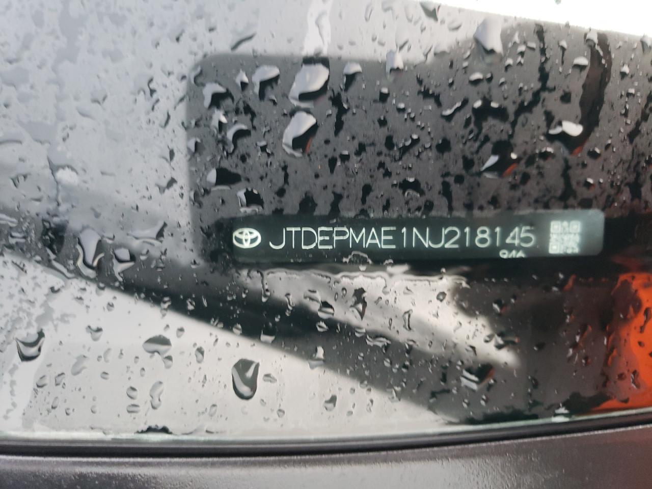 2022 TOYOTA COROLLA LE VIN:JTDEPMAE1NJ218145