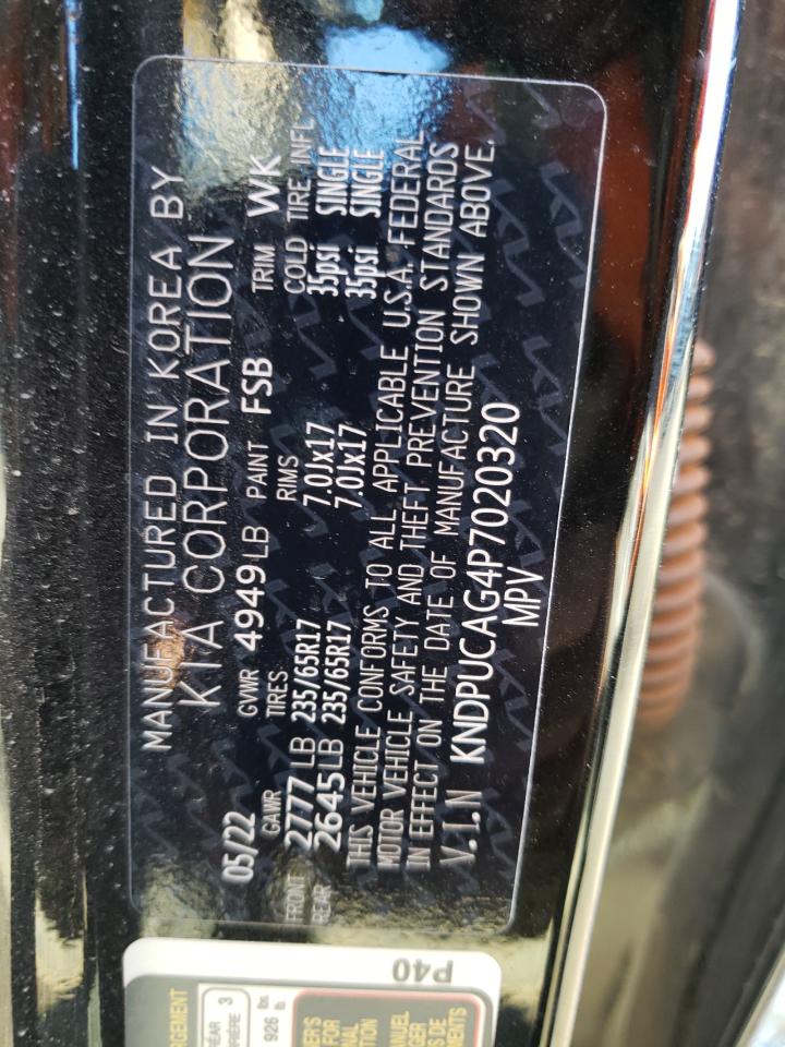 2023 KIA SPORTAGE LX VIN:KNDPUCAG4P7020320