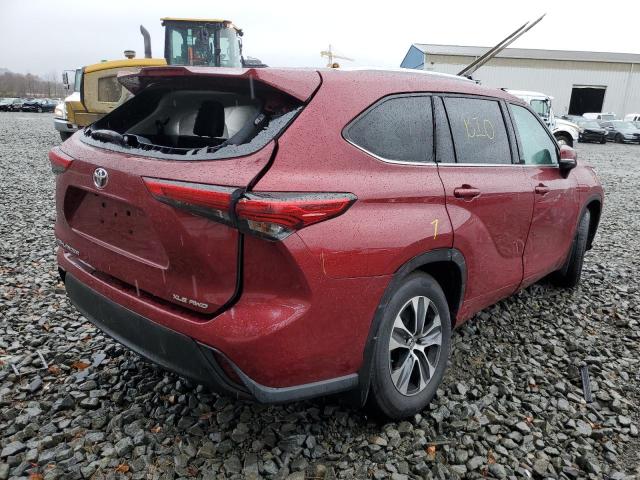 2021 TOYOTA HIGHLANDER XLE VIN: 5TDGZRBH3MS528291