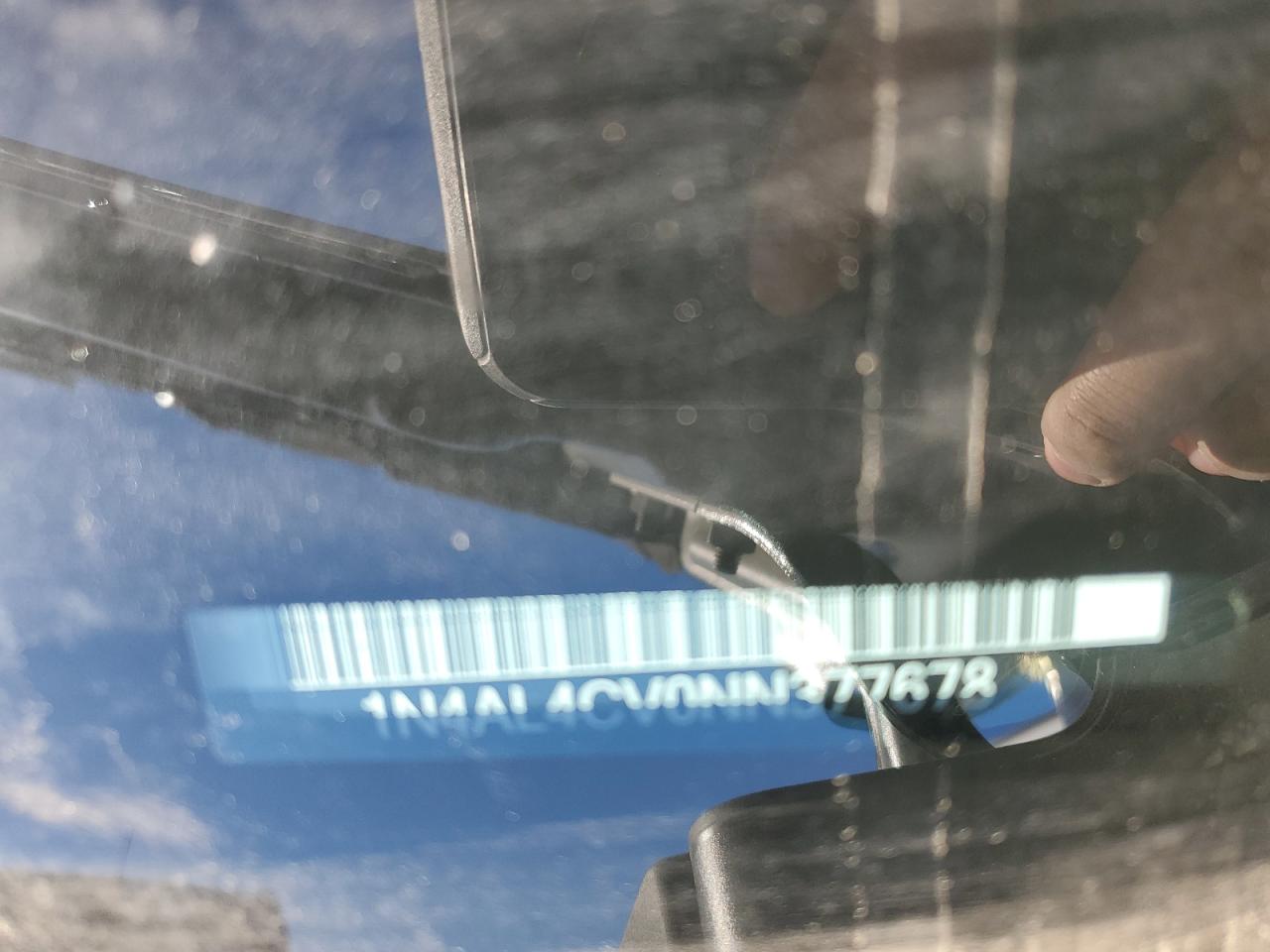 2022 NISSAN ALTIMA SR VIN:1N4AL4CV0NN377678