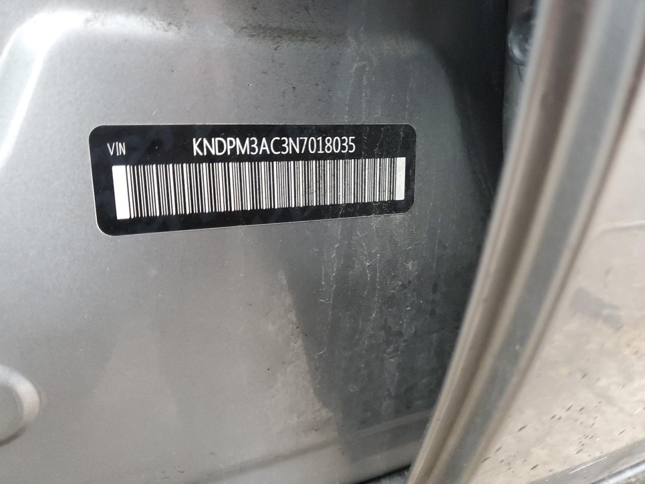 2022 KIA SPORTAGE LX VIN:KNDPM3AC3N7018035