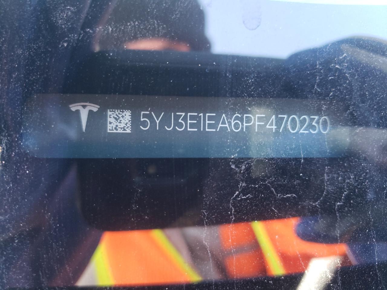 2023 TESLA MODEL 3 VIN:5YJ3E1EA6PF470230