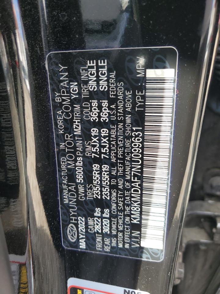 2022 HYUNDAI IONIQ 5 SE VIN:KM8KMDAF7NU099631