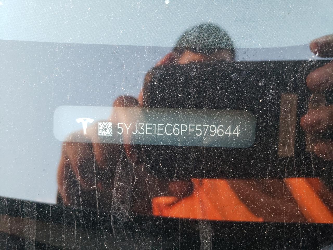 2023 TESLA MODEL 3 VIN:5YJ3E1EC6PF579644