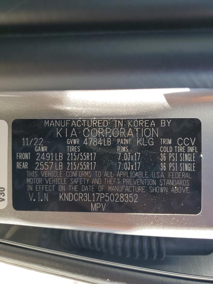 2023 KIA NIRO WIND VIN:KNDCR3L17P5028352
