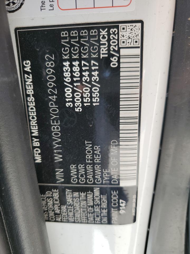 2023 MERCEDES-BENZ METRIS VIN:W1YV0BEY0P4290982