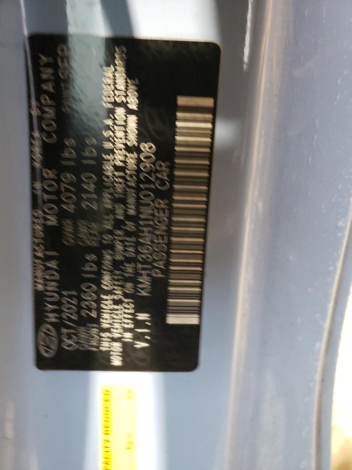 2022 HYUNDAI VELOSTER N VIN:KMHT36AH1NU012908
