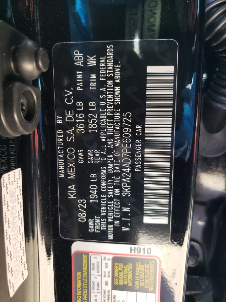 2023 KIA RIO LX VIN:3KPA24AD7PE609725