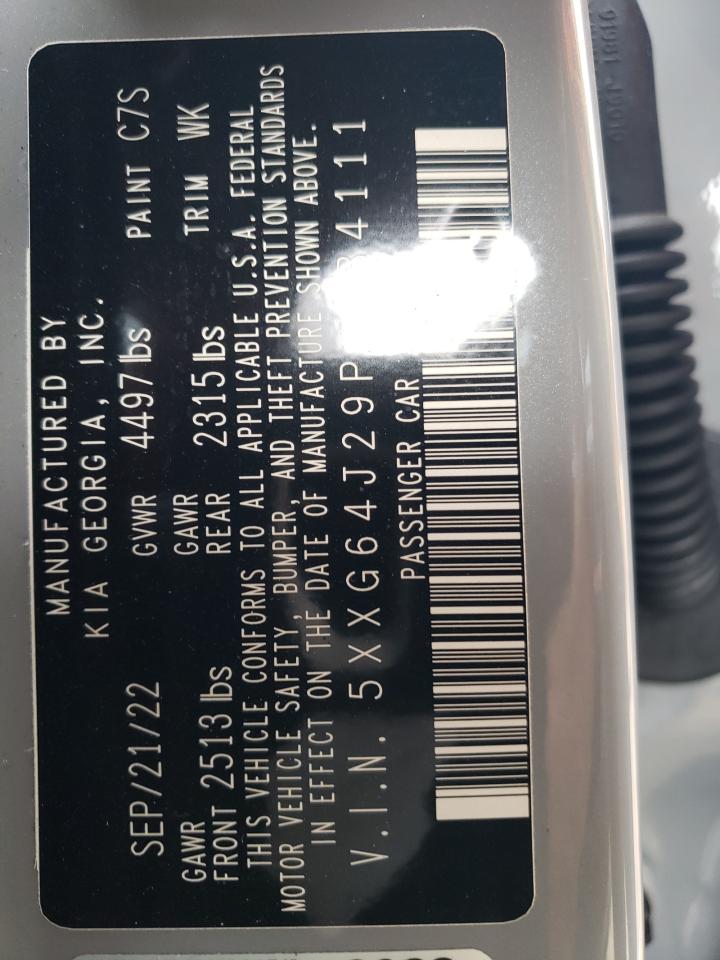 2023 KIA K5 GT LINE VIN:5XXG64J29PG184111
