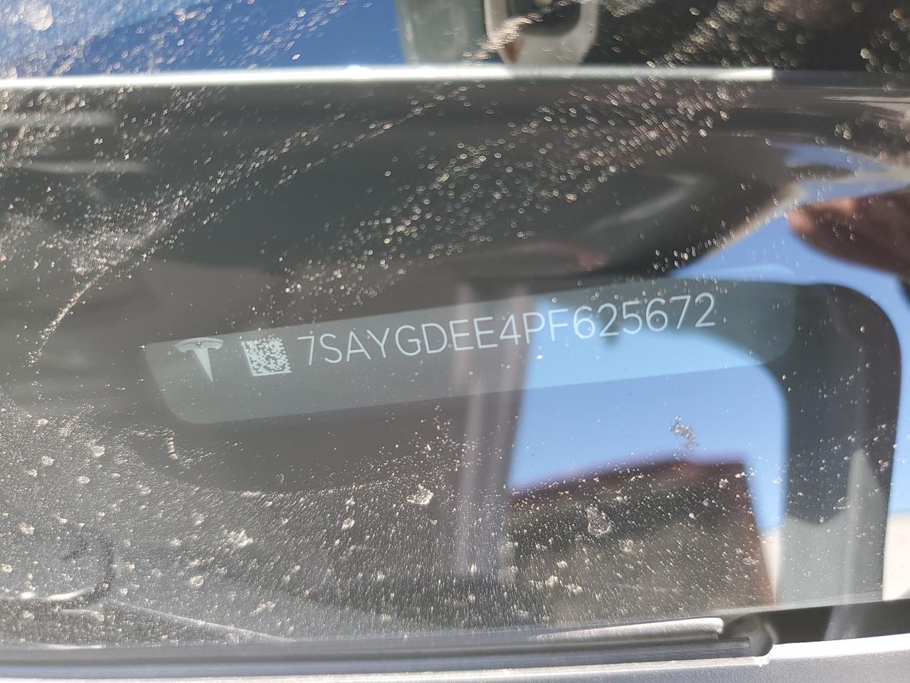 2023 TESLA MODEL Y VIN:7SAYGDEE4PF625672