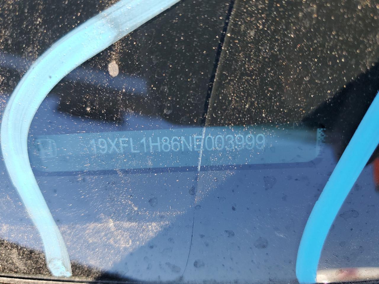 2022 HONDA CIVIC SPORT TOURING VIN:19XFL1H86NE003999