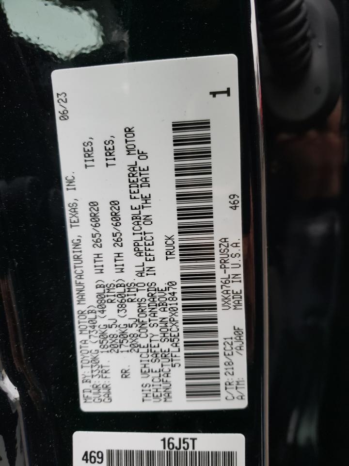 2023 TOYOTA TUNDRA CREWMAX SR5 VIN:5TFLA5ECXPX018470