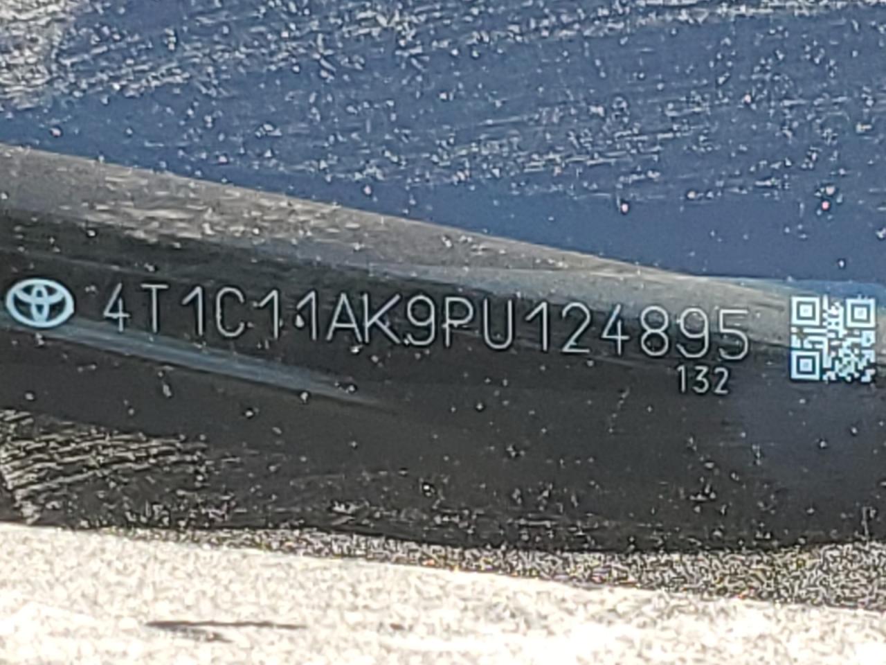 2023 TOYOTA CAMRY LE VIN:4T1C11AK9PU124895