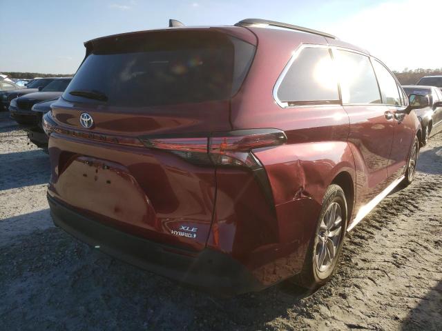 2021 TOYOTA SIENNA XLE VIN: 5TDYSKFC0MS018365