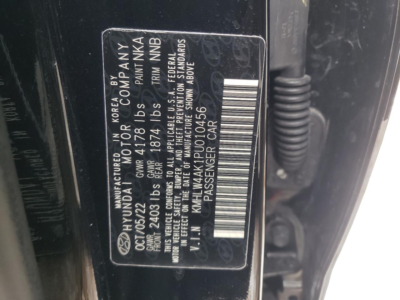 2023 HYUNDAI ELANTRA N VIN:KMHLW4AK1PU010456