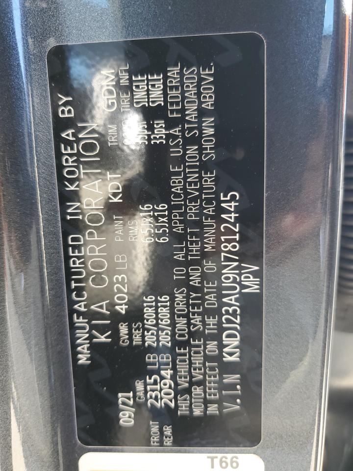 2022 KIA SOUL LX VIN:KNDJ23AU9N7812445