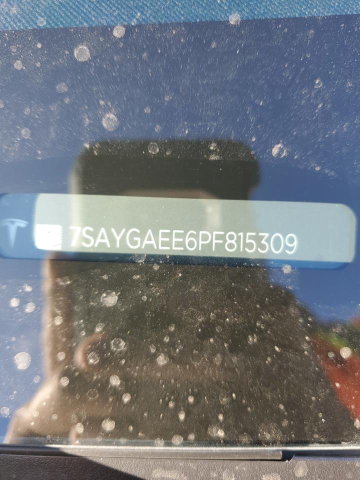 2023 TESLA MODEL Y VIN:7SAYGAEE6PF815309