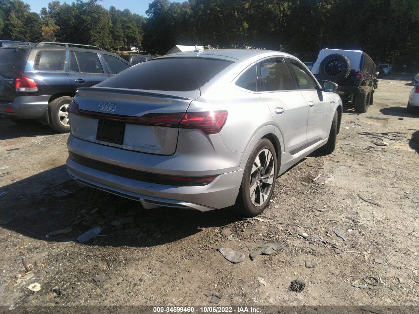 2022 AUDI E-TRON SPORTBACK S LINE PREMIUM PLUS VIN: WA12AAGE4NB030136