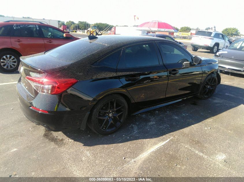 2022 HONDA CIVIC SEDAN SPORT VIN: 2HGFE2F5XNH522035