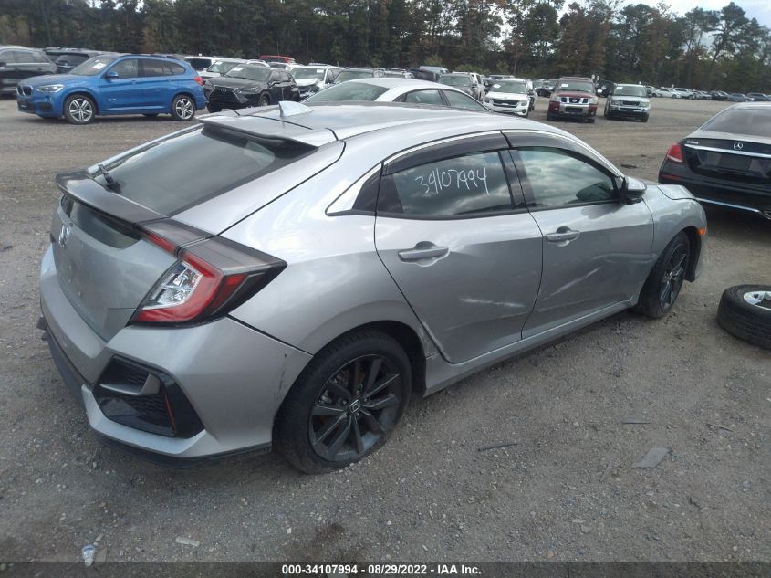 2021 HONDA CIVIC HATCHBACK EX VIN: SHHFK7H69MU416236