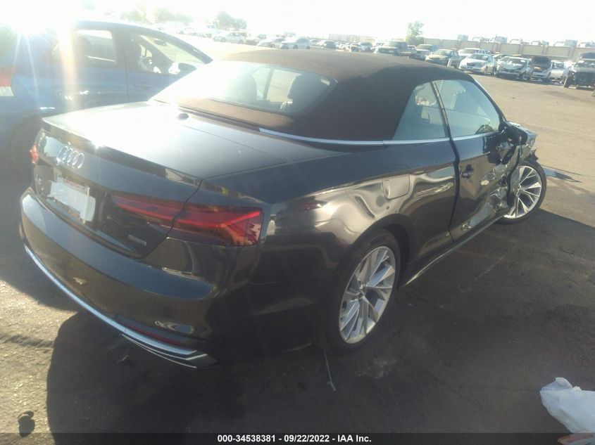 2021 AUDI A5 CABRIOLET PREMIUM PLUS VIN: WAUWAGF51MN001733